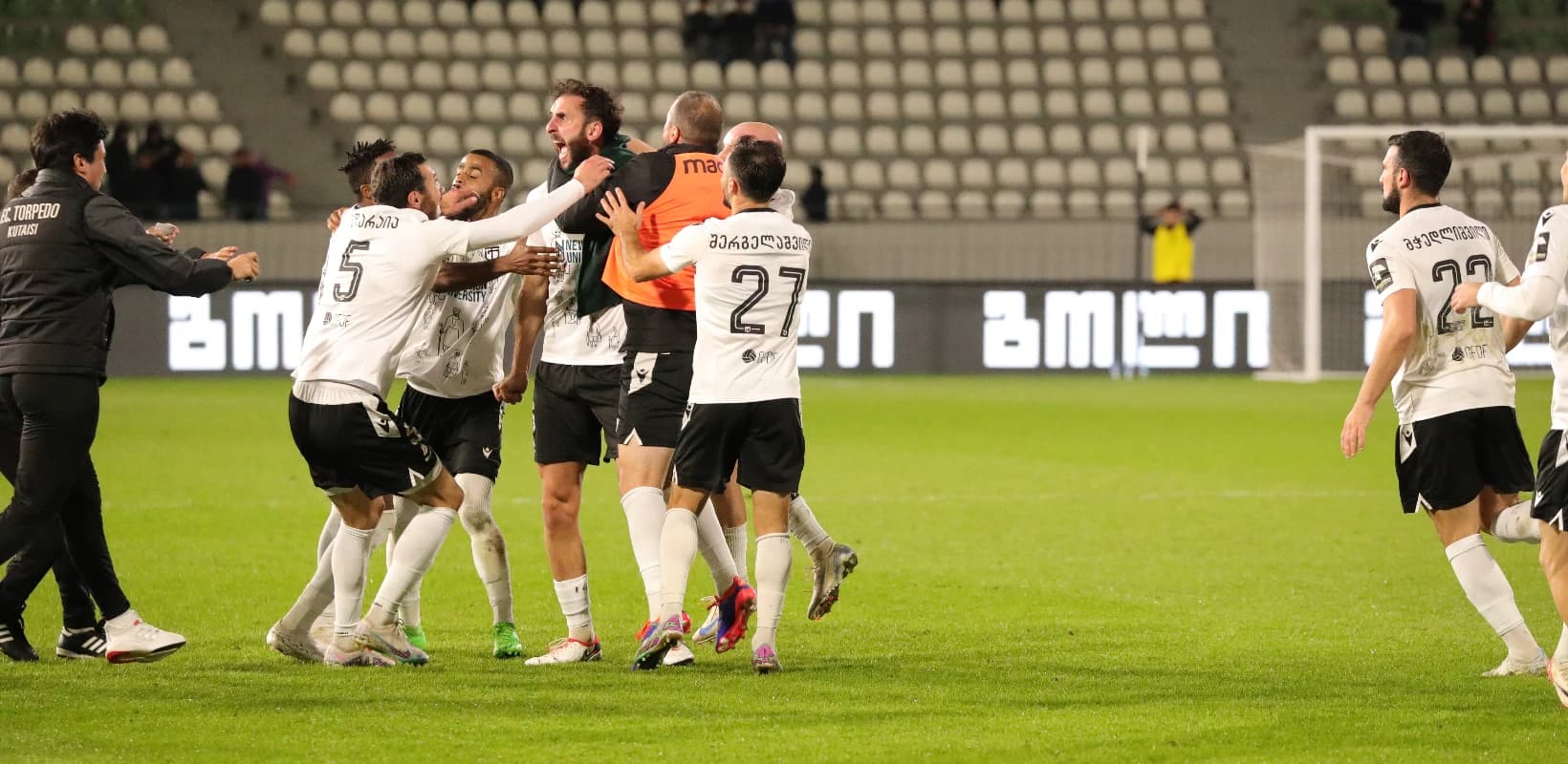ტორპედომ დინამო თბილისი დაამარცხა და ჩემპიონობისთვის ბრძოლას აგრძელებს